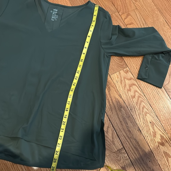 ADAY Something Tailored Shirt Moss Green Sz M - Picture 10 of 10